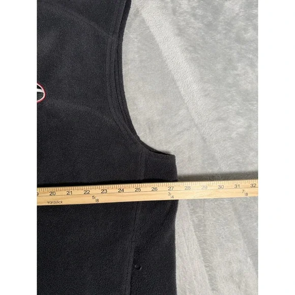 Columbia Georgia Bulldogs Fleece Vest Men's 2XL Black Full Zip Sleeveless - Picture 6 of 13